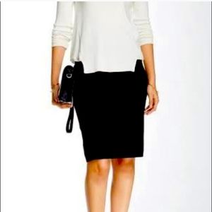 Ellen Tracy x Linda Allred Black Pencil Skirt